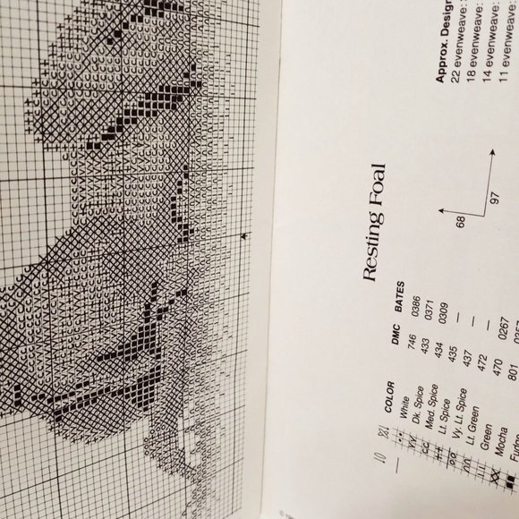 Mares and Foals Horses Cross Stitch Leaflet Judy Nason 1982 Graphique Needle Art - Picture 7 of 8